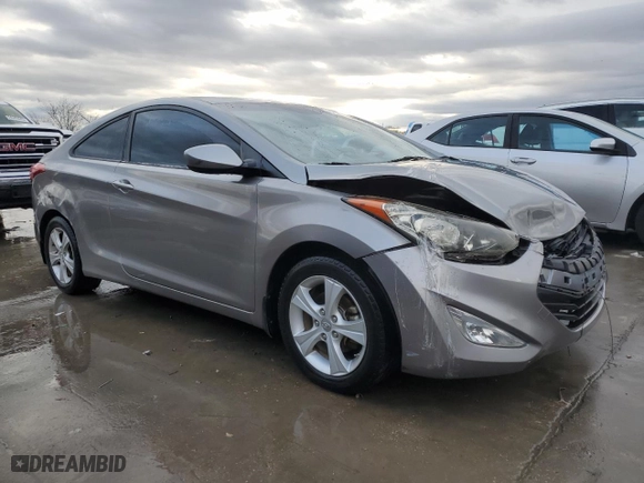 2013 Hyundai Elantra Coupe GS PZEV with VIN KMHDH6AE2DU020008, listed as a Copart auction lot 81831553 with 98,589 mi miles and Salvage Title. Bid and sale history available at carsss.com. Image 4.