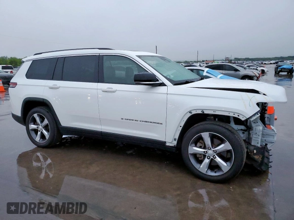 2021 Jeep Grand Cherokee Limited with VIN 1C4RJKBG2M8143632, listed as a Copart auction lot 51642815 with 45,174 mi miles and Salvage Title. Bid and sale history available at DreamBid. Image 4.