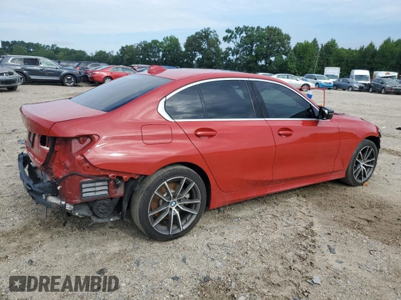 2020 BMW 3 Series 330i with VIN WBA5R1C09LFH84841, listed as a Copart auction lot 63381524 with 88,325 mi miles and Salvage Title. Bid and sale history available at carsss.com. Image 3.