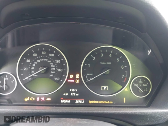 2015 BMW 4 Series 428i with VIN WBA3N7C58FK222925, listed as a IAAI auction lot 41776858 with 106,946 mi miles and . Bid and sale history available at carsss.com. Image 7.