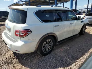 2017 Nissan Armada SL with VIN JN8AY2NC3H9502475, listed as a Copart auction lot 68148464 with 92,440 mi miles and Salvage Title. Bid and sale history available at carsss.com. Image 3.
