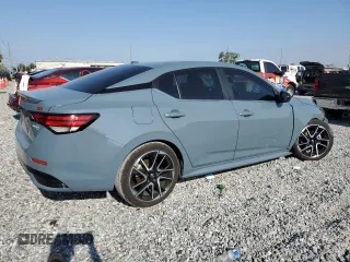 2024 Nissan Sentra SR with VIN 3N1AB8DV0RY377081, listed as a Copart auction lot 53031955 with 7,387 mi miles and Salvage Title. Bid and sale history available at carsss.com. Image 3.