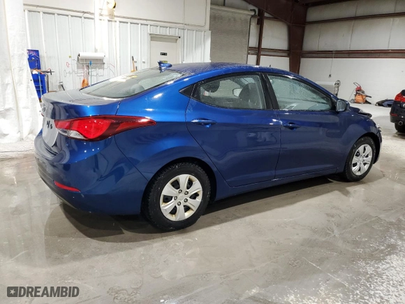 2016 Hyundai Elantra SE with VIN 5NPDH4AE9GH752787, listed as a Copart auction lot 50518315 with 218,986 mi miles and Salvage Title. Bid and sale history available at carsss.com. Image 3.
