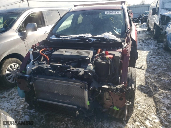 2021 Honda CR-V Hybrid Touring with VIN 7FART6H94ME008327, listed as a Copart auction lot 89098835 with 52,055 mi miles and Salvage Title. Bid and sale history available at carsss.com. Image 5.
