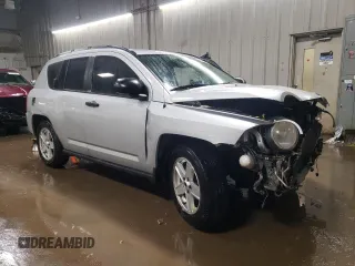 2007 Jeep Compass Sport with VIN 1J8FF47W57D193557, listed as a Copart auction lot 44903375 with 0 mi miles and Salvage Title. Bid and sale history available at carsss.com. Image 4.