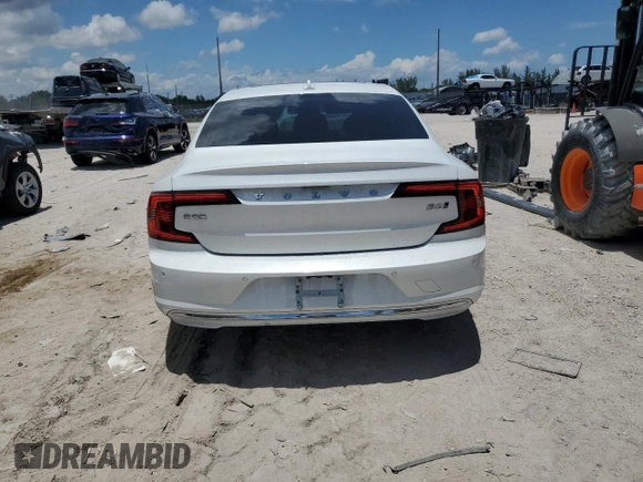 2023 Volvo S90 Plus with VIN LVY062MNXPP323093, listed as a Copart auction lot 57603464 with 15,093 mi miles and Salvage Title. Bid and sale history available at carsss.com. Image 6.