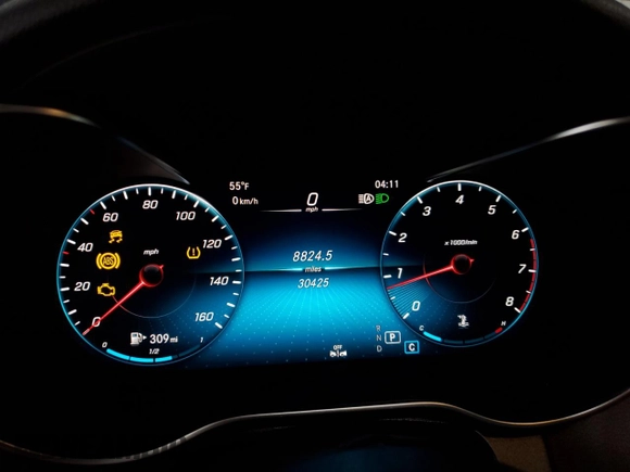 2022 Mercedes-Benz GLC 300 with VIN W1N0G8EB3NG074542, listed as a Copart auction lot 52284485 with 30,425 mi miles and Salvage Title. Bid and sale history available at DreamBid. Image 9.