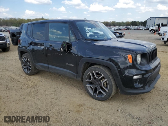2020 Jeep Renegade Sport with VIN ZACNJAAB7LPL71628, listed as a Copart auction lot 50883875 with 61,854 mi miles and Salvage Title. Bid and sale history available at carsss.com. Image 4.