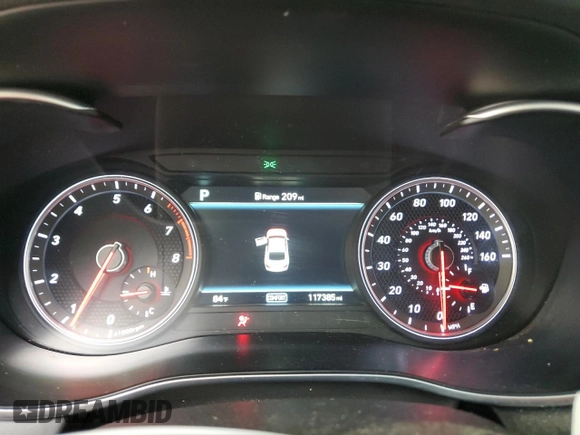 2020 Genesis G70 2.0T with VIN KMTG34LA2LU047675, listed as a Copart auction lot 59185575 with 117,385 mi miles and Non repairable. Bid and sale history available at DreamBid. Image 9.