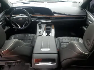 2021 Cadillac Escalade Sport Platinum with VIN 1GYS4GKL7MR338004, listed as a Copart auction lot 61612345 with 47,300 mi miles and Salvage title. Bid and sale history available at DreamBid. Image 8.