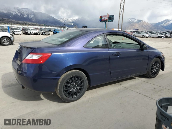 2008 Honda Civic Cpe LX with VIN 2HGFG12608H540888, listed as a Copart auction lot 51320165 with 114,292 mi miles and Salvage Title. Bid and sale history available at carsss.com. Image 3.