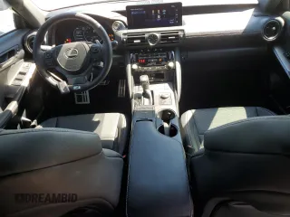 2023 Lexus IS 500 F Sport Performance with VIN JTHAP1D28P5003984, listed as a Copart auction lot 58120915 with 34,337 mi miles and Salvage title. Bid and sale history available at DreamBid. Image 8.