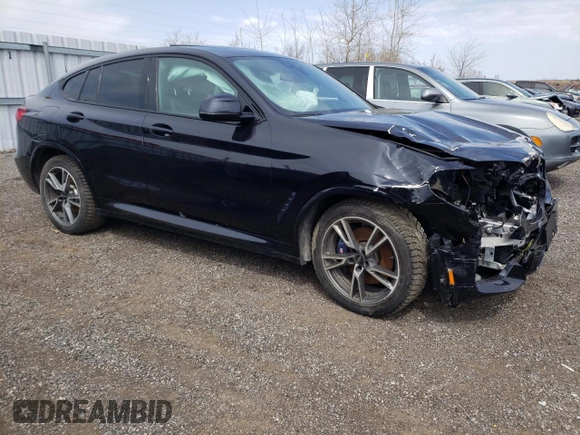 2021 BMW X4 xDrive30i with VIN 5UX2V1C07M9G61961, listed as a Copart auction lot 49663833 with 33,465 mi miles. Bid and sale history available at carsss.com. Image 4.