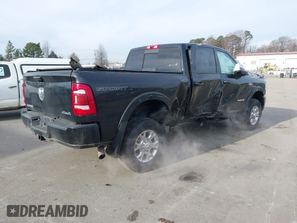 2022 Ram 2500 Laramie with VIN 3C6UR5FJ5NG248842, listed as a IAAI auction lot 41342784 with 45,405 mi miles. Bid and sale history available at carsss.com. Image 4.