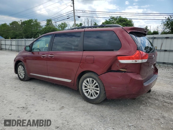 2011 Toyota Sienna XLE AAS with VIN 5TDYK3DC8BS115982, listed as a Copart auction lot 57791955 with 275,440 mi miles and Non repairable. Bid and sale history available at DreamBid. Image 2.