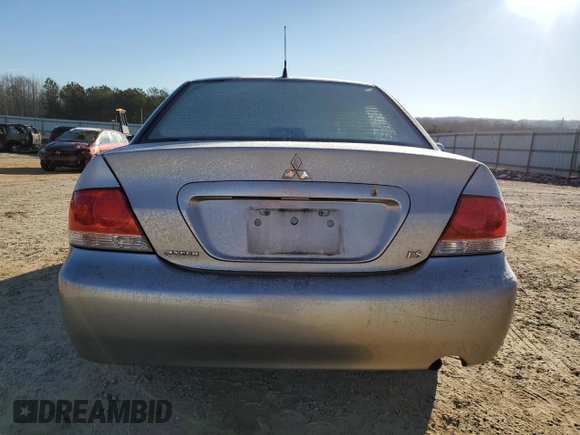 2006 Mitsubishi Lancer ES with VIN JA3AJ26E16U066220, listed as a Copart auction lot 45934735 with Not Provided miles and Salvage Title. Bid and sale history available at DreamBid. Image 6.