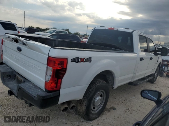 2021 Ford Super Duty F-250 SRW XL with VIN 1FT7W2BT1MED13521, listed as a Copart auction lot 42640905 with 0 mi miles and Salvage Title. Bid and sale history available at carsss.com. Image 3.