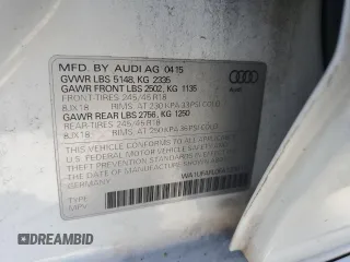 2015 Audi allroad Premium Plus with VIN WA1UFAFL0FA123317, listed as a Copart auction lot 76223934 with 160,507 mi miles and Salvage Title. Bid and sale history available at carsss.com. Image 13.