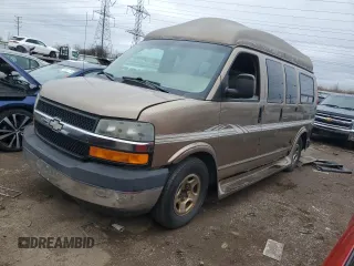 2003 Chevrolet Express Cargo YF7 Upfitter z VIN 1GBFG15T631192686, wystawiony jako Copart lot #51153725 z przebiegiem 124 227 mil mil oraz Czysty tytuł • Clean title. Historia ofert i sprzedaży dostępna na DreamBid. Obrazek 1.