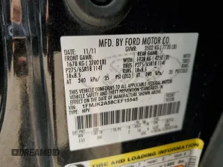 2012 Ford Expedition Max Limited with VIN 1FMJK2A58CEF15545, listed as a Copart auction lot 50229675 with 186,828 mi miles and Salvage title. Bid and sale history available at DreamBid. Image 12.