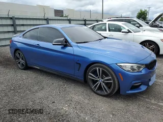 2017 BMW 4 Series 440i with VIN WBA4P1C51HK522059, listed as a Copart auction lot 60255554 with 76,289 mi miles and Salvage Title. Bid and sale history available at carsss.com. Image 4.
