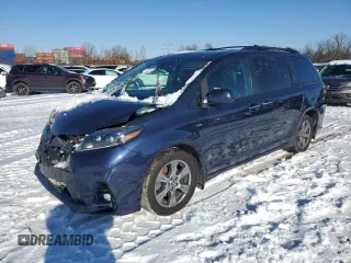 2019 Toyota Sienna SE с VIN 5TDEZ3DC8KS214106, выставлен на аукционе Copart как лот 41399805 с пробегом 87 113 миль миль и Списание • Salvage title. История ставок и продаж доступна на DreamBid. Изображение 1.