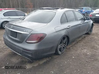 2018 Mercedes-Benz E-Class AMG E 43 with VIN WDDZF6EB4JA384109, listed as a IAAI auction lot 41417087 with 64,983 mi miles. Bid and sale history available at carsss.com. Image 4.