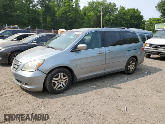 2006 Honda Odyssey EX z VIN 5FNRL38416B122268, wystawiony jako Copart lot #58969785 z przebiegiem 167 991 mil mil oraz Szkoda całkowita • Salvage title. Historia ofert i sprzedaży dostępna na DreamBid. Obrazek 1.