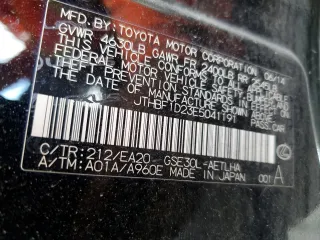 2014 Lexus IS 250 z VIN JTHBF1D23E5041191, wystawiony jako Copart lot #61636425 z przebiegiem 104 050 mil mil oraz Szkoda całkowita • Salvage title. Historia ofert i sprzedaży dostępna na DreamBid. Obrazek 13.