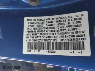 2017 Honda Civic Sedan EX with VIN 19XFC2F71HE201720, listed as a IAAI auction lot 42000406 with 79,648 mi miles. Bid and sale history available at carsss.com. Image 9.