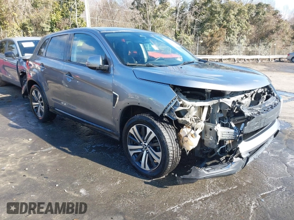 2020 Mitsubishi Outlander Sport ES 2.0 with VIN JA4AR3AU6LU020225, listed as a IAAI auction lot 41406233 with 95,885 mi miles. Bid and sale history available at carsss.com. Image 1.