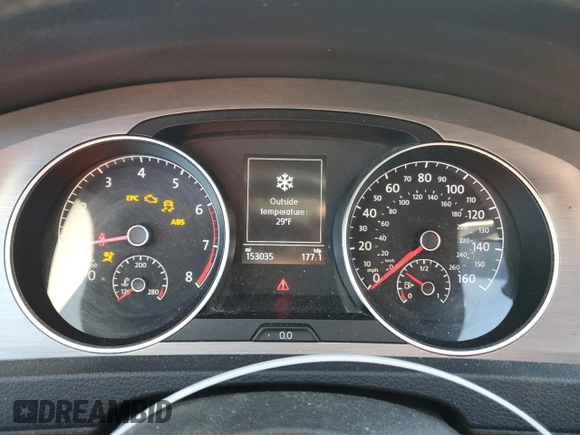 2017 Volkswagen Golf S z VIN 3VW017AU6HM511760, wystawiony jako Copart lot #88000015 z przebiegiem 153 035 mil mil oraz Szkoda całkowita • Salvage title. Historia ofert i sprzedaży dostępna na DreamBid. Obrazek 9.