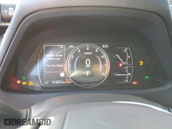 2021 Lexus UX 200 with VIN JTHX3JBH3M2032478, listed as a Copart auction lot 80309824 with 51,207 mi miles and Salvage title. Bid and sale history available at DreamBid. Image 9.