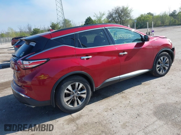 2015 Nissan Murano S z VIN 5N1AZ2MHXFN244039, wystawiony jako IAAI lot #42257227 z przebiegiem 122 038 mil mil oraz . Historia ofert i sprzedaży dostępna na DreamBid. Obrazek 4.