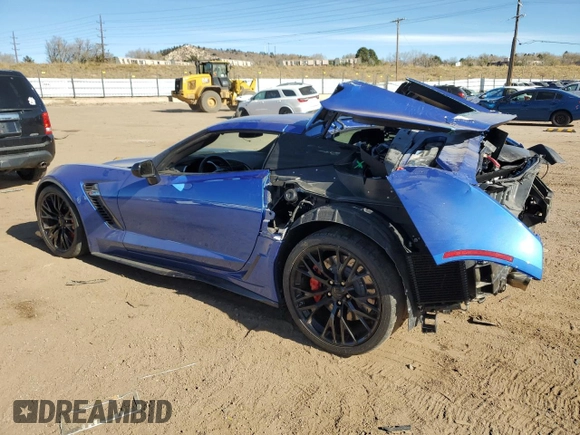 2019 Chevrolet Corvette Z06 2LZ with VIN 1G1YR2D67K5606378, listed as a Copart auction lot 80897994 with 12,754 mi miles and Salvage Title. Bid and sale history available at carsss.com. Image 2.