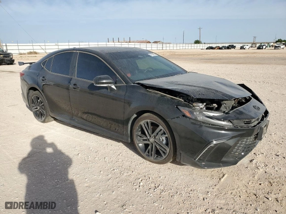 2025 Toyota Camry LE with VIN 4T1DAACK4SU043667, listed as a Copart auction lot 51164765 with 3,606 mi miles and Salvage Title. Bid and sale history available at carsss.com. Image 4.