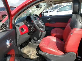 2012 FIAT 500 Lounge with VIN 3C3CFFCR0CT121390, listed as a Copart auction lot 54912265 with 109,885 mi miles and Salvage title. Bid and sale history available at DreamBid. Image 7.