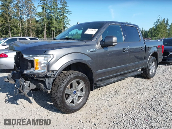 2018 Ford F-150 XL with VIN 1FTEW1E55JFC57989, listed as a IAAI auction lot 42395654 with 55,505 mi miles and . Bid and sale history available at DreamBid. Image 19.