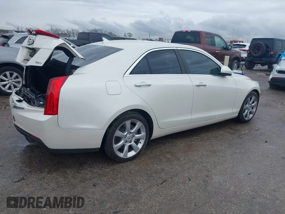 2014 Cadillac ATS Standard RWD with VIN 1G6AA5RX0E0185448, listed as a IAAI auction lot 41910150 with 179,969 mi miles and . Bid and sale history available at DreamBid. Image 4.