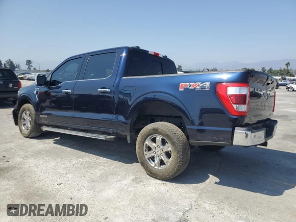 2022 Ford F-150 XL with VIN 1FTFW1ED5NFB54525, listed as a Copart auction lot 60115115 with 42,177 mi miles and Salvage title. Bid and sale history available at DreamBid. Image 2.