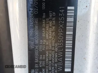 2009 BMW 3 Series 328i с VIN WBAWL13509PX25341, выставлен на аукционе Copart как лот 42508345 с пробегом Не указан миль и Списание • Salvage title. История ставок и продаж доступна на DreamBid. Изображение 13.