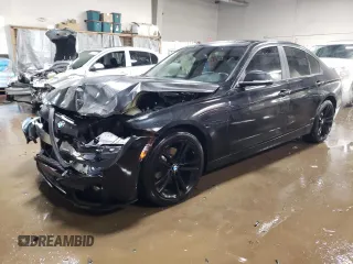 2015 BMW 3 Series 328i with VIN WBA3A5G53FNS90106, listed as a Copart auction lot 46418895 with 57,974 mi miles and Salvage Title. Bid and sale history available at carsss.com. Image 1.