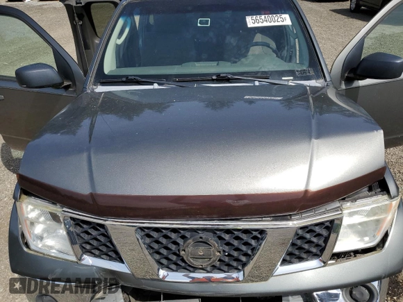 2005 Nissan Frontier SE with VIN 1N6AD06U55C440298, listed as a Copart auction lot 56540025 with 46,369 mi miles and Salvage title. Bid and sale history available at DreamBid. Image 11.