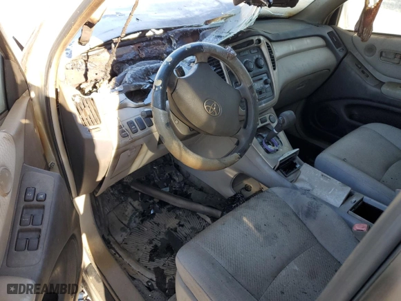 2007 Toyota Highlander with VIN JTEHD21A770047669, listed as a Copart auction lot 42791725 with 0 mi miles and Salvage Title. Bid and sale history available at carsss.com. Image 8.