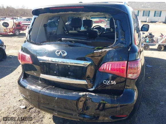 2011 Infiniti QX56 7-passenger with VIN JN8AZ2NE5B9002999, listed as a IAAI auction lot 41619129 with NaN miles. Bid and sale history available at carsss.com. Image 18.