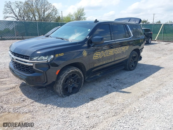 2023 Chevrolet Tahoe Commercial with VIN 1GNSKLED6PR375162, listed as a IAAI auction lot 42025321 with 56,592 mi miles. Bid and sale history available at carsss.com. Image 18.