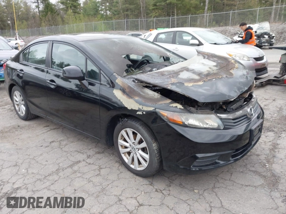 2012 Honda Civic EX with VIN 2HGFB2F84CH316659, listed as a IAAI auction lot 42217190 with 124,198 mi miles and . Bid and sale history available at DreamBid. Image 1.