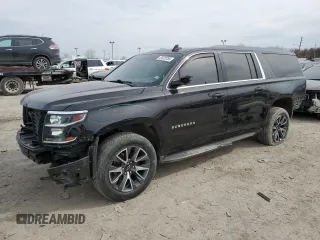 2017 Chevrolet Suburban LT with VIN 1GNSKHKC3HR136002, listed as a Copart auction lot 47672755 with 160,322 mi miles and Salvage Title. Bid and sale history available at carsss.com. Image 1.