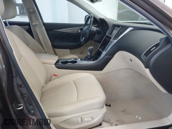 2015 Infiniti Q50 Premium with VIN JN1BV7AP4FM330386, listed as a IAAI auction lot 42028771 with 75,533 mi miles. Bid and sale history available at carsss.com. Image 5.