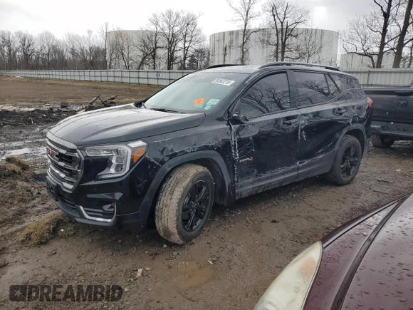 2024 GMC Terrain AT4 with VIN 3GKALYEG7RL177925, listed as a Copart auction lot 50563215 with 14,169 mi miles and Salvage title. Bid and sale history available at DreamBid. Image 1.